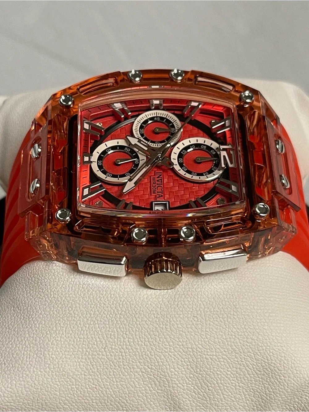Invicta S1 Rally Men's Watch - 42mm, Red & Silver,new.